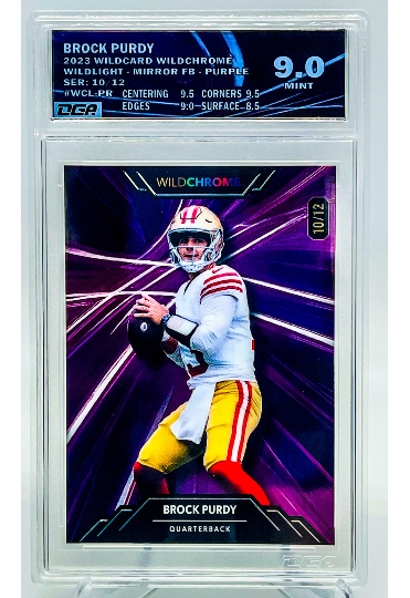 Custom Design on Silver Material from Dynamic Grading Authority - Pick whichever label best fits your card after we Grade your cards