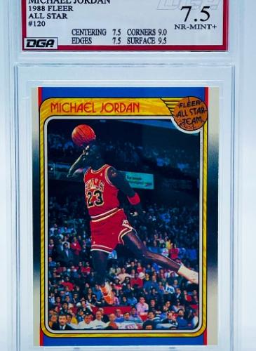 Sports Card Graded by Dynamic Grading Authority - 1988 Michael Jordan All Star Fleer
